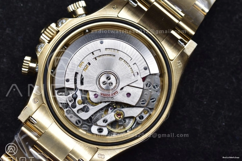 1:1 YG SH Edition Timeless on Rainbow Black 116598RBOW 779 Best Diamonds Dial Daytona Bracelet ZF 1006